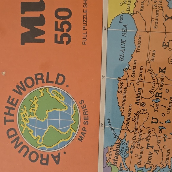 550 piece 18" x 24" Middle East Map puzzle new sealed - Picture 5 of 7